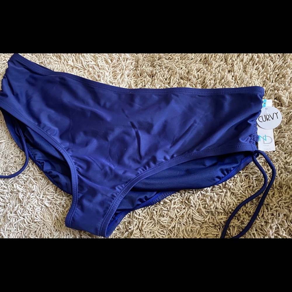 NWT New Directions Navy Blue Bikini Bottom